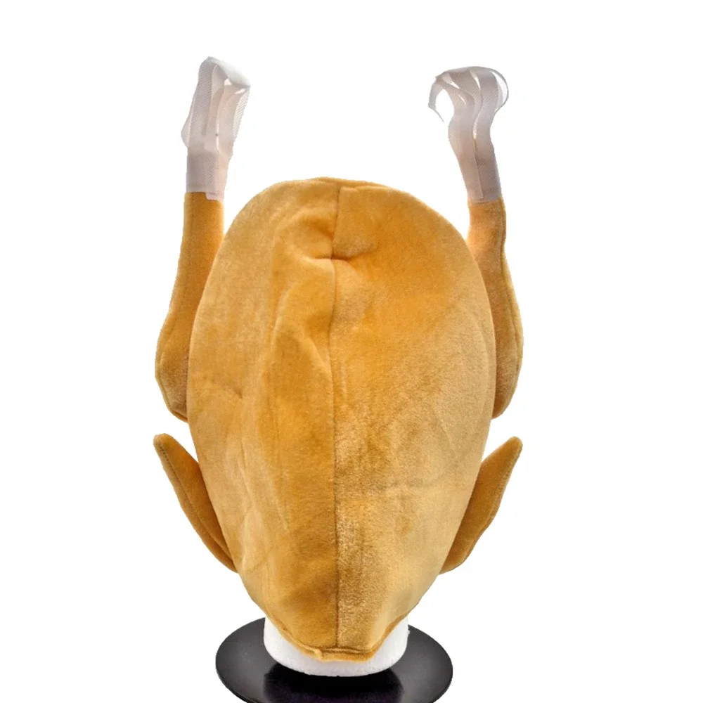 Roasted Turkey Novelty Hat Plush Thanksgiving Day/ Halloween Costume Party